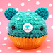 Amigurumi Blue Cupcake bear