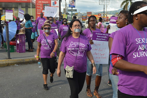 AHF Jamaica Silent Protest On November 25, 2015