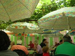 neighborhood restaurant umbrellas