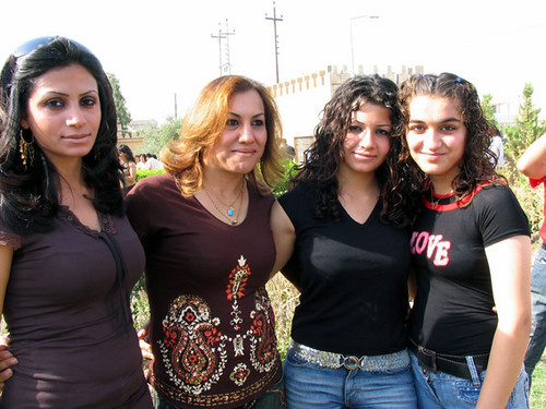 Kurdish Iraqi Girls in tops and jeans