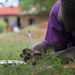 Girl doing her school work in Kamuli, Eastern Uganda