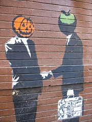 Mr. Pumpkin and Mr. Apple