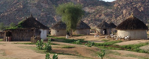 Village houses in Gash Barka (Western Eritrea)