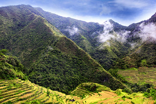 BATAD RICE FIELDS AT THE MOUNTAINS