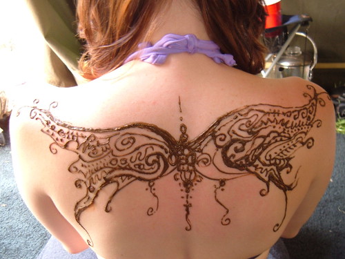Angel wing tattoos are hot Sported across the back angel wing tattoos make