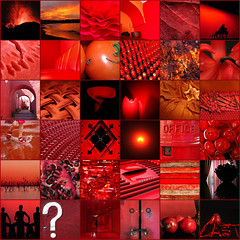 rojo sobre negro (mosaico) / red on black (mosaic)