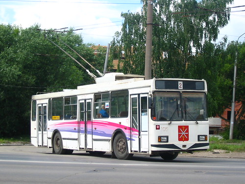 Tula trolleybus 105 VMZ-5298.00 build in 2001, withdrawn in 2015 ©  trolleway