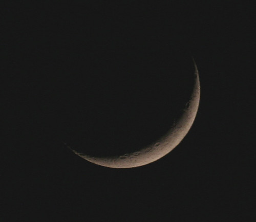 waxing crescent moon. Waxing Crescent Moon through