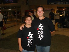 Sam and Me in the Austin Airport . . . We love Taiwan!