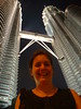 Lucy at the Petronas Twin Towers