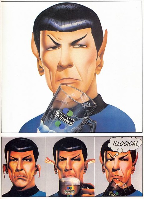 Philips Castle, Heineken ad, Star Trek's Mr Spock, 1975