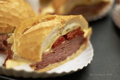 A photo of a Baloney sandwich