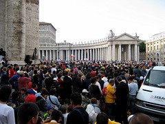 pilgrims on St. Peter's Square