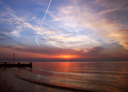 Whitstable Beach at Sunset