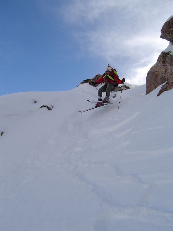 Reed Finlay commits to the Hidden Couloir
