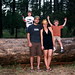 us and a log