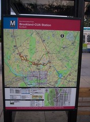 WMATA bus map, Brookland station, outside version
