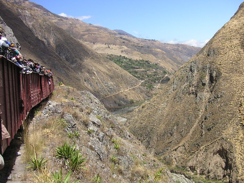 Train on a cliff