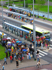 Using public transport en masse