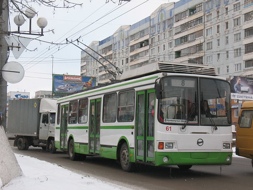 Tula trolleybus 61 LiAZ-5280 build in 2006. Seen at new line operated in 2008-2015 ©  trolleway