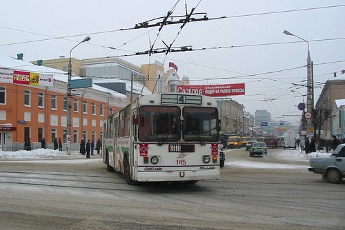 Tula trolleybus 145 -682 built in 1992, sold to Bendery in 2007, withdrawn in 2010. ©  trolleway