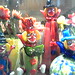 funny glass clown ornaments