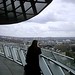 Looking out onto London from the City Hall Observation Platform