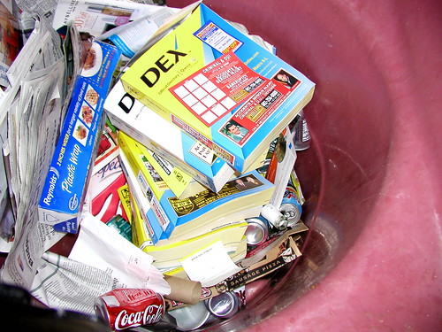 phone books recycling