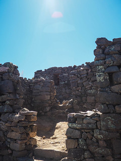 Some ruins on the island