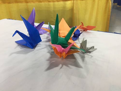 Paper cranes ©  joannapoe