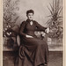 Cabinet card of a sitting young woman