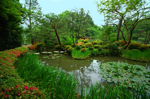 Rokuon-ji Temple gardens.