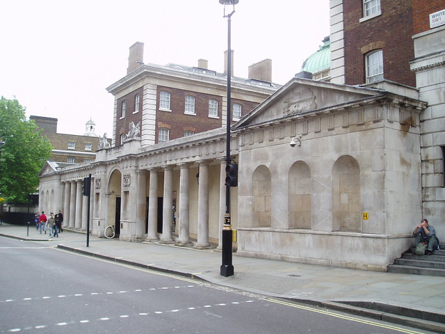 Admiralty House London. Admiralty House. Admiralty Scrren 1759-61 by Robert Adam, Whitehall, London