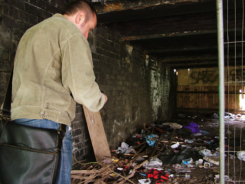 Pete Ashton stumbles across a 'shelter' for homeless people in Birmingham