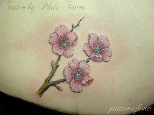 Sakura tattoo by Plai's Tattoo