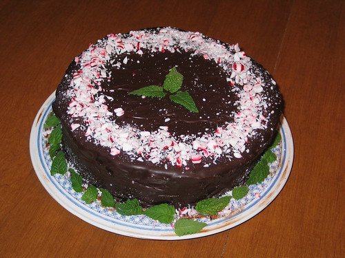 Chocolate mint birthday cake