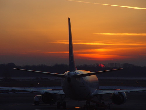 Sunrise at Malpensa airport