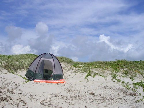 Tent two in the sand