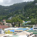 Castries - Park, Cathedral, and Tree from Ship