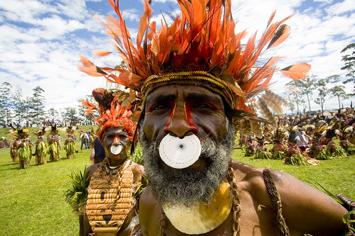 Papua New Guinea nose ring - Mount Hagen