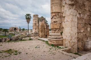 Detail of the Monumental Arch at Al Bass Archaeological Site at Tyre, Lebanon