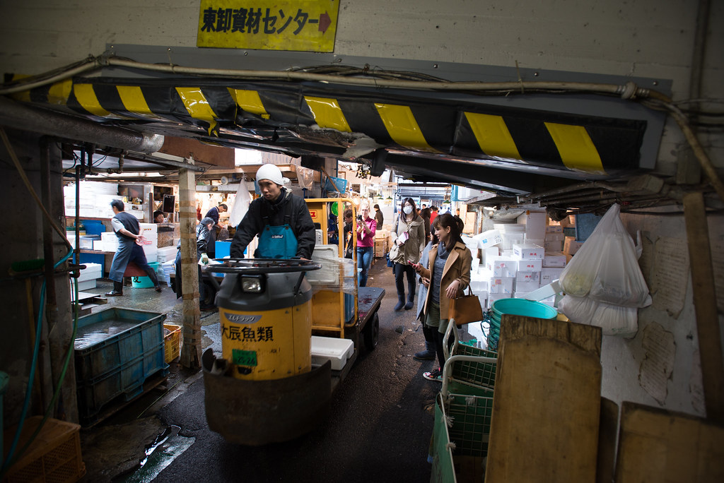 Busy fish market