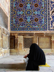 Old Praying Woman in Jame' Mosque