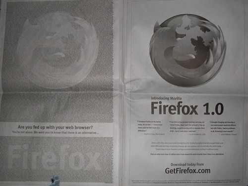 Firefox 1.0 New York Times Ad