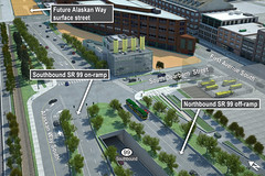 Future SR 99 on- and off-ramps at South Dearborn Street