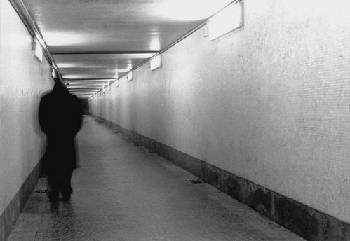 A scary man in an alley Sottopasso ferroviario a Trento
