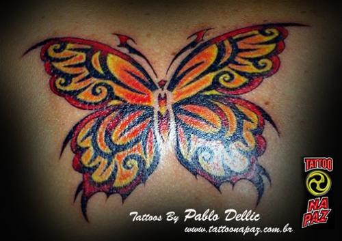 beautiful butterfly tattoo