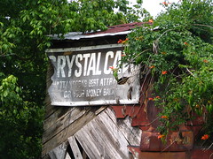 Old Crystal Cave sign