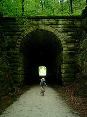 Bicyclist on the Katy Trail