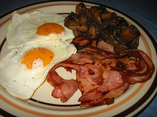 Image result for bacon egg and mushrooms